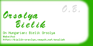orsolya bielik business card